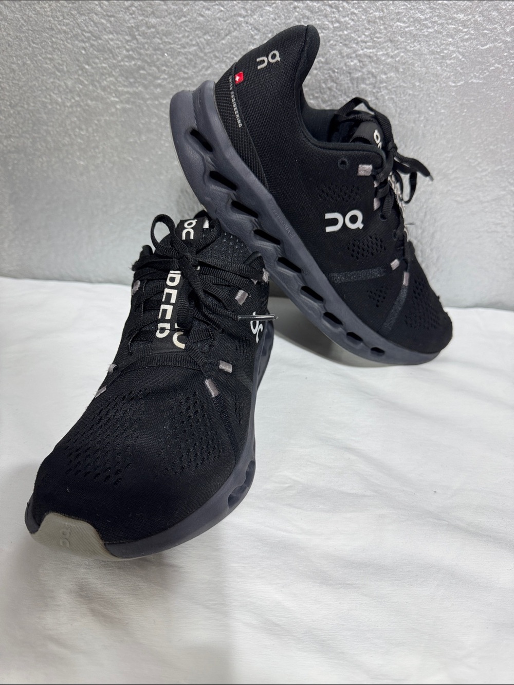 On Running Women's Black Sneakers - Picture 8 of 9